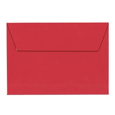 Imagen de Clairefontaine 5586C Pack de 20 Sobres la marca Pollen Formato C6 (11, 4x16, 2cm) 120g autoadhesivos Rojo