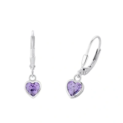 Imagen de Prinzessin Lillifee Herzen Pendientes para niños, Talla: One Size, Lila