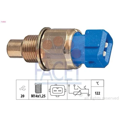 Imagen de FACET 7.3552 Sensor de Temperatura del Refrigerante Made in Italy OE Equivalent PEUGEOT: 206 Hatchback, Partner I Combispace, 306 Hatchback