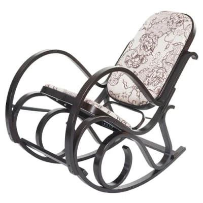 Imagen de Silla mecedora rocking chair aspecto retro madera