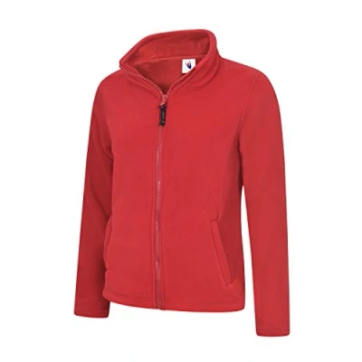 Imagen de Uneek UC608 Chaqueta de forro polar con cremallera completa para mujer, Rojo , XXXL