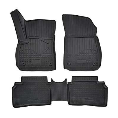 Imagen de Alfombrillas de Goma 3D para Coche, compatibles con Insignia B a Partir 2017, Ajuste Individual Borde Alto Aprox. 4 5 cm, Todas Las Condiciones climáticas, Piezas