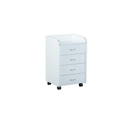 Imagen de Inter Link Cajonera con ruedas y cajones fija 4 Blanco Pronti