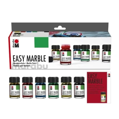 Imagen de Marabu 130500087 Easy Marble Juego de accesorios para principiantes,Colores Surtidos