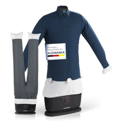 Imagen de CLEANmaxx Plancha automática de camisas PRO con accesorio para pantalones Sustituye a la plancha, vaporizador maniquí camisas, blusas y Innovadora eficaz