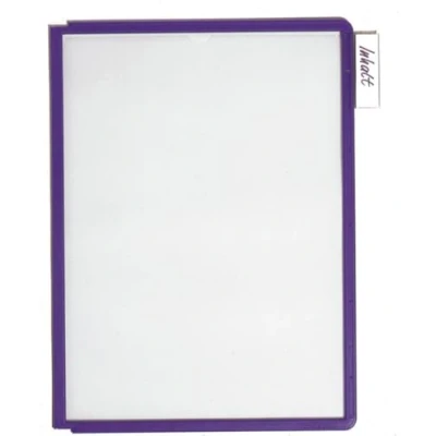 Imagen de Durable 560644 Panel de visualización Sherpa A4, PP, paquete 5, azul violeta