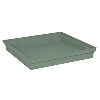 Imagen de EDA Toscana Platillo Cuadrado de 40 cm, para Maceta Cuadrada Toscana, 50 x 5,9 Verde Laurel