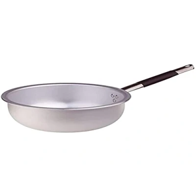Imagen de Revuelva Sartenes Agnelli saltapasta y Rice, Aluminio, 3 mm de Espesor, con Mango Tubular Acero Inoxidable Cool, Plata, 20 cm