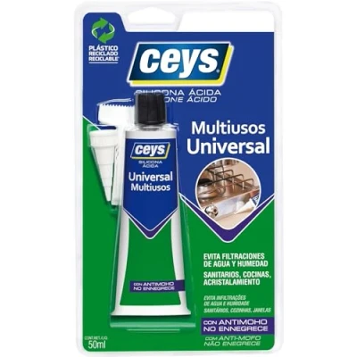 Imagen de Ceys Silicona ácida universal multiusos Translúcida Blister 50 ML