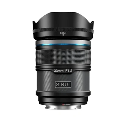 Imagen de SIRUI Sniper 33mm autofocus Enfoque automático Lens, F1.2 Gran Angular APS C cámaras Objetivo Lens Lenses Lente para A5 A6 A7 FX A9 ZV E Series (E Mount, Negro)