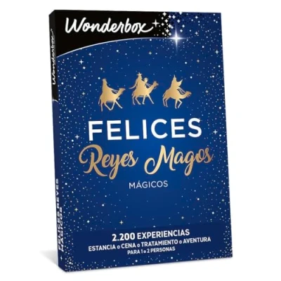 Imagen de WONDERBOX Caja Regalo Felices Reyes Mágicos 1 Experiencia a Elegir: Estancia, gastronomía, Actividad de Bienestar o Aventura para 2 Personas