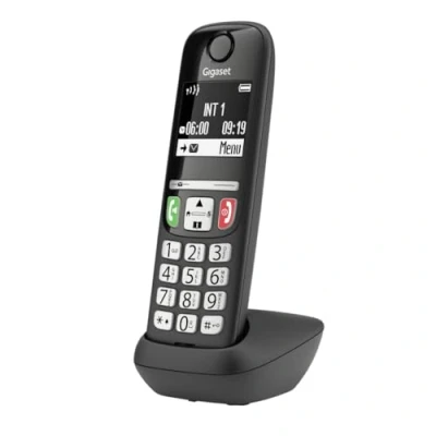 Imagen de Gigaset E275 Teléfono DECT Inalámbrico Teclado Fácil de Usar Compatible con audífonos y Botones Grandes Pantalla Gráfica en Blanco Negro Iluminada, [Versión Española]