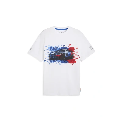 Imagen de Puma BMW Motorsport Graphic MONO Camiseta estampada, Hombre, Talla: Small, White