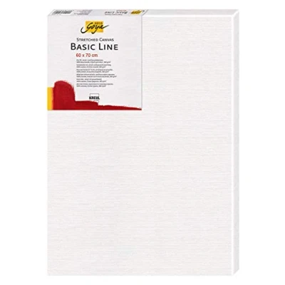 Imagen de KREUL 66070 Solo Goya Extensible Línea Básica, Bastidor Aprox. 60 x 70 cm, con Lienzo de algodón imprimado 4 Veces, Ideal para óleo, acrílico y Gouache, White, One Size