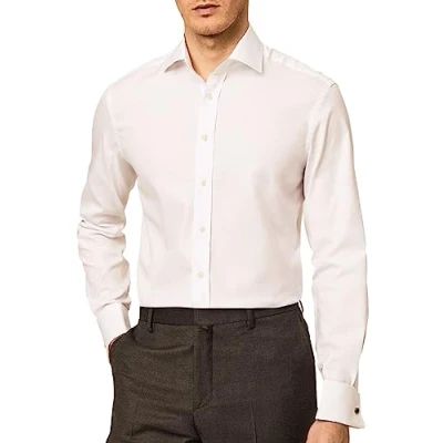 Imagen de Hackett London Pinpoint Camisa elegante, Hombre, Talla: 45, White