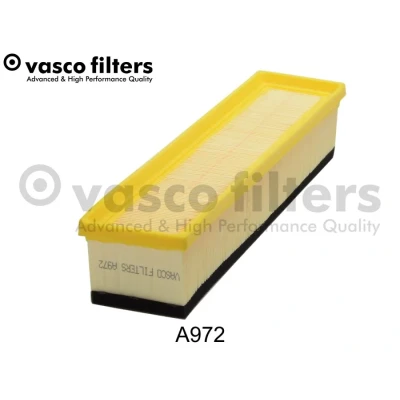 Imagen de DAVID VASCO A972 filtro de aire 58 83 377 rectangular Cartucho filtrante con previo RENAULT: CLIO 2, Kangoo I, I Express