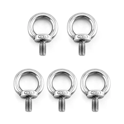 Imagen de QWORK® 5 Piezas M8 Cancamo 120KG Anillos de Elevación, Perno Ojo Levantamiento Rosca Macho in 304 Acero Inoxidable