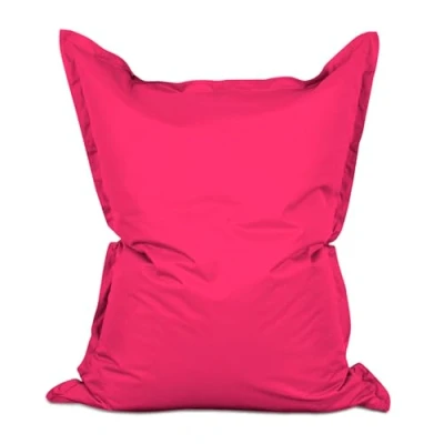 Imagen de Lumaland Puff Pera Gigante Bean Bag XXL para Interior &amp; Exterior con Funda Lavable 140cm x 180cm Bolsa de Frijoles rellenable Incl. 380 litros Perlas EPS [Rosa]