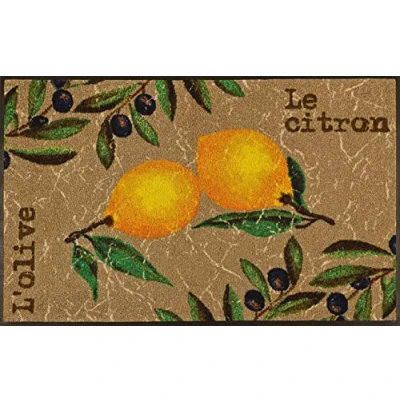 Imagen de Wash&amp;Dry Le Citron Felpudo, Multicolor, 75x120cm