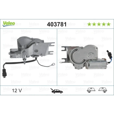 Imagen de VALEO ORIGINAL PART 403781 Motor del Limpiaparabrisas 12 posterior para dirección izquierda/derecha