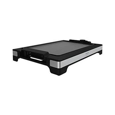 Imagen de Cecotec Plancha de asar eléctrica Tasty&amp;Grill 2000 Inox. Potencia W, Acabados acero inox, Termostato regulable, Superficie plancha, Revestimiento aluminio fundido, Apta lavavajillas