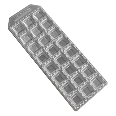 Imagen de Fackelmann 40927 Molde para hacer ravioles caseros, forma cuadrada con 24 huellas dactilares, aluminio, 2,70 x 31,60 11,10 CM