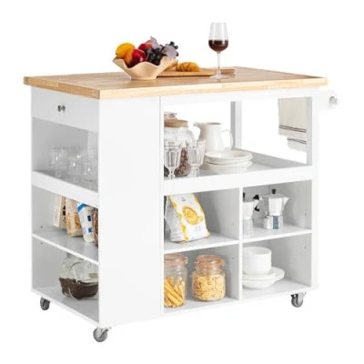 Imagen de Carrito de cocina con estantes fkw97 wn sobuy