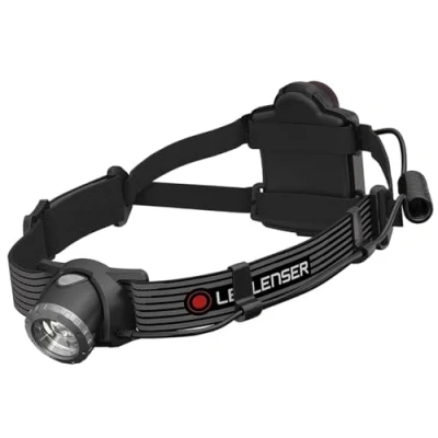 Imagen de Ledlenser H7 se Linterna frontal LED (300 lúmenes, alcance de 160 m, 30 horas duración, puede enfocar, con luz trasera, incluye pilas y cable USB)
