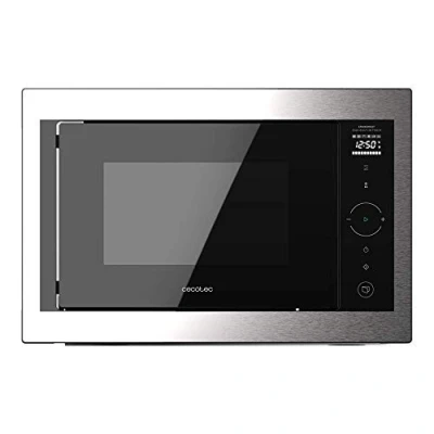Imagen de Cecotec Microondas Encastrable Digital GrandHeat 2500 Built In Touch SteelBlack. 900 W, Integrable, 25 L, Grill de 1000 8 Funciones Preconfiguradas, Temporizador, Panel Control Táctil
