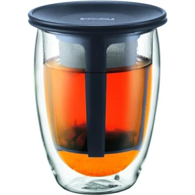 Imagen de Bodum Tetera Individual, Negro, 1 Paquete