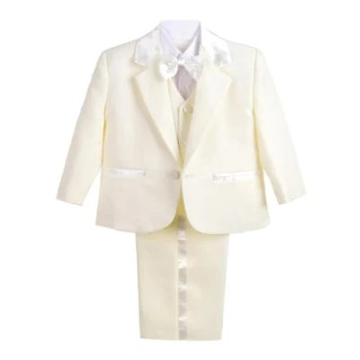 Imagen de Lito Angels Trajes y Blazers Marfil Ivory para Bebe Niño, Ropa Elegante Formal Ceremonia Fiesta, Talla 3 6 Meses
