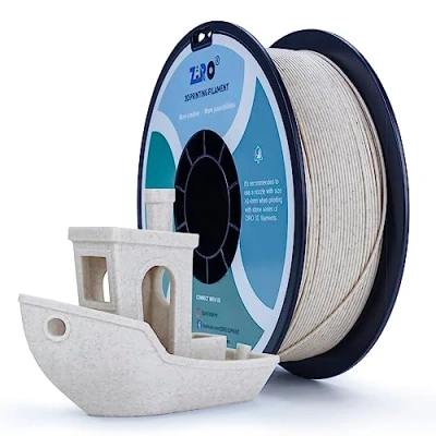 Imagen de ZIRO Filamento impresora 3D PLA Paja 1,75 mm 1kg, precisión dimensional +/ 0,05mm,Paja