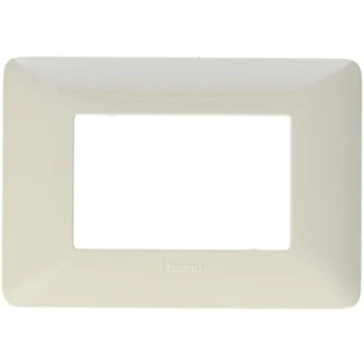 Imagen de Bticino Placa 3 módulos, Beige, AM4803BCD