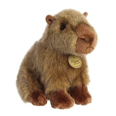 Imagen de Aurora World Aurora, 26385, MiYoni Capibara, 23cm, Peluche ecológico, marrón, Color Brown