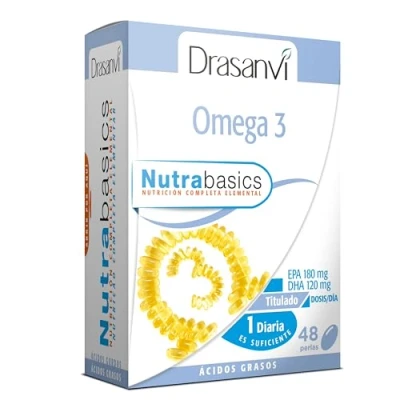 Imagen de Drasanvi Omega 3 1000Mg 48 Perlas Nutrabasicos 1 Unidad