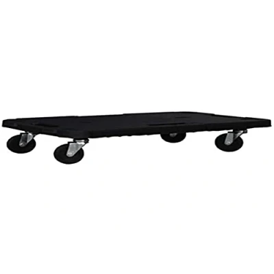 Imagen de Art Plast Plataforma con ruedas, en polipropileno 580 x 380 h 40 mm, montado 120 sistema de enganche para poder ampliar la plataforma, Color Negro