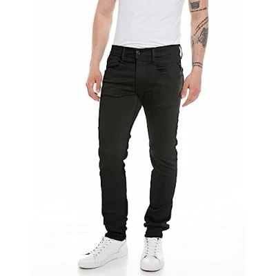 Imagen de Replay Anbass Hyperflex Vaqueros slim fit, Hombre, Talla: 32x34, Black