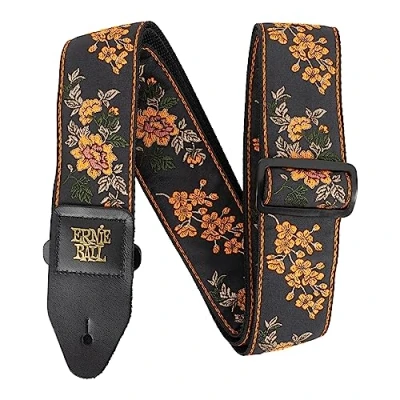 Imagen de Ernie Ball Classic Jacquard Guitar/Bass Strap Tangerine Blossom