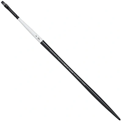 Imagen de Winsor &amp; Newton Artist 5082002 Brocha de acrílico (cerdas sintéticas para Pinturas acrílicas y óleo, Mango Largo, Punta Plana, n.º 1)