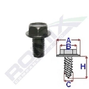 Imagen de ROMIX C60618 Tornillo CITROËN: C4 I Hatchback, PEUGEOT: 207 Hatchback