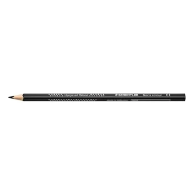Imagen de Staedtler lápices de colores Noris colour 187, formato triangular ergonómico, superficie suave antideslizante, alta resistencia a la rotura, madera reciclada, caja plegable con 12 colores,