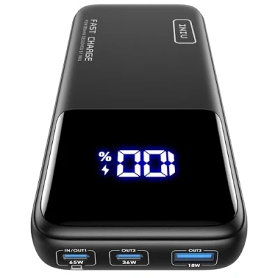 Imagen de INIU Power Bank, 65W 20000mAh Bateria Externa Carga Rapida, Cargador Portatil USB C Input &amp; Output para MacBook Pro Steam Deck iPhone 16 15 14 13 12 Mini MAX Samsung S22 S21 iPad etc