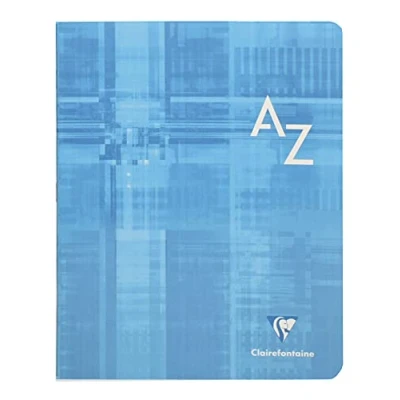 Imagen de Clairefontaine 63749CC Un Directorio Alfabético Grapado 17x22 cm 96 Páginas Cuadrados Pequeños Papel Blanco 90 g Cubierta de Cartón Laminado Color Aleatorio