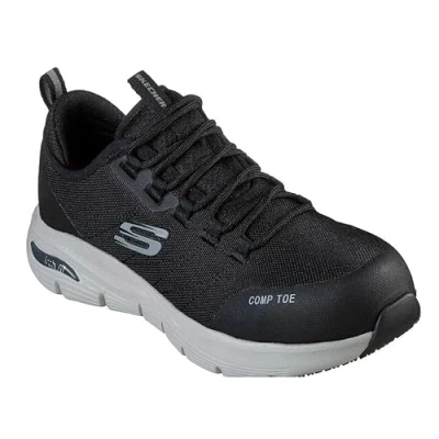 Imagen de Skechers Arch Fit Sr Ebinal, Botas de Seguridad y contra Incendios Mujer, Negro, Gris, 40 EU