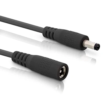 Imagen de InLine Cable alargador CC, de alimentación Universal para Amazon Echo Dot, Tiras LED, cámaras vigilancia, CC Macho/Hembra 4,0 x 1,7 mm, Negro, 3 m