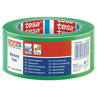 Imagen de tesa 60760 Cintas Señalización temporal 33m x 50mm Verde