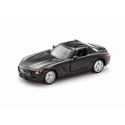 Imagen de siku 1445, Mercedes Benz SLS, Metal/Plástico, Negro, Vehículo de juguete para niños, Apertura puertas gaviota