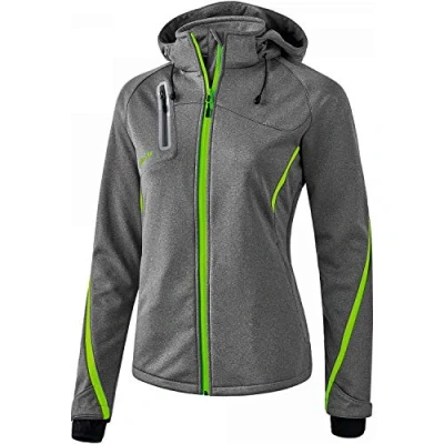 Imagen de erima 9060712 Chaqueta, Mujer, Gris Jaspeado/Verde (Gecko), 38