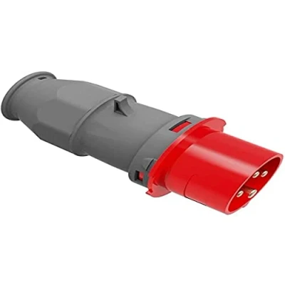 Imagen de CLAVIJA CETAC 3 P+T ROJA 16A RETRACTILADO SOLERA