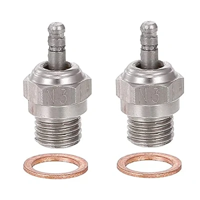 Imagen de WANGCL 2 unids RC Glow Plug Nitro N3 para 1/10 Car Truck Buggy compatible con Traxxas Kyosho HSP HPI Redcat